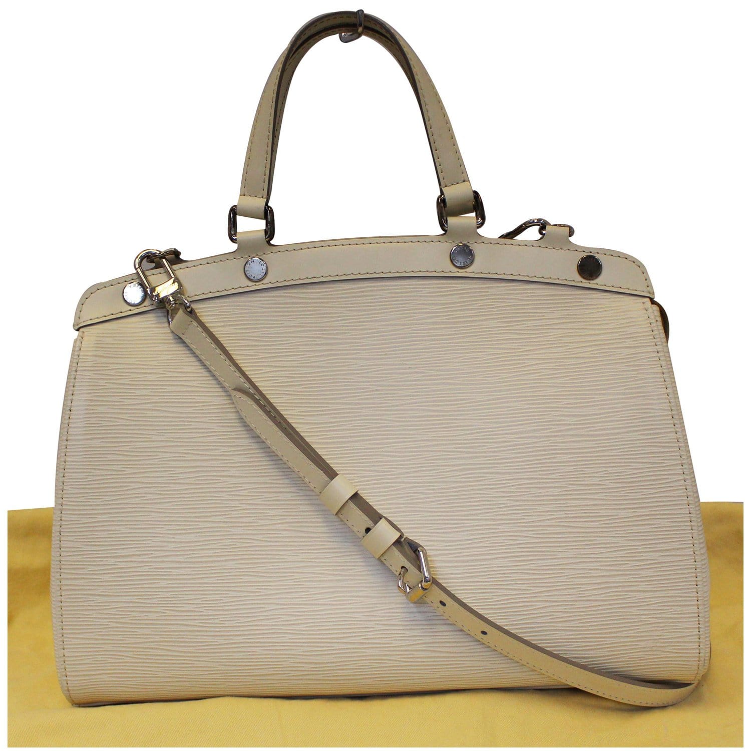 Louis Vuitton Epi Leather Canne Messenger Bag Ivory