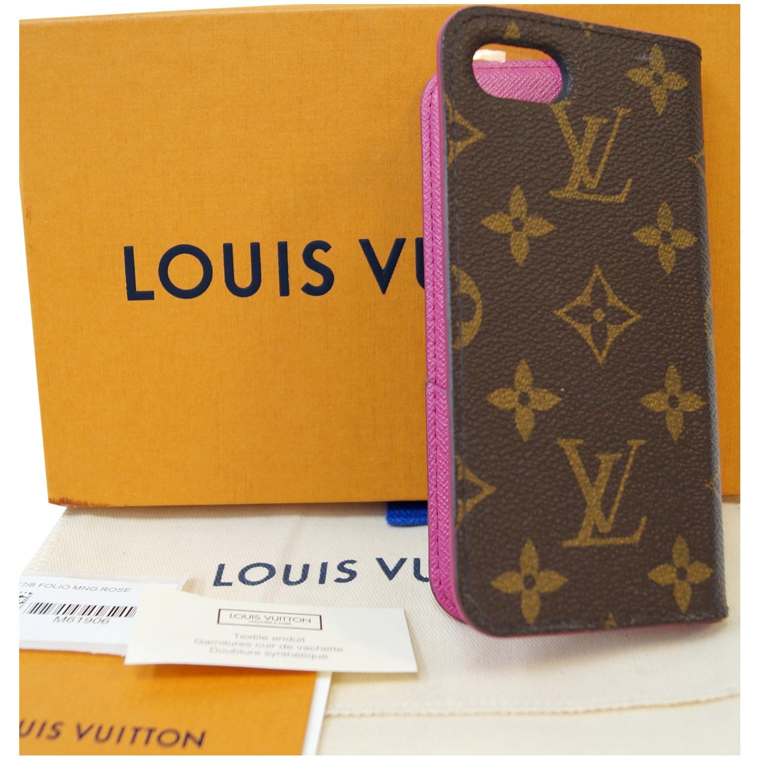 Capa Case Louis Vuitton iPhone 7 8 Luxo Canvas