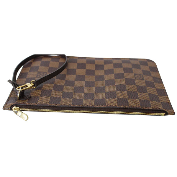 LOUIS VUITTON Pochette Wristlet Pouch Damier Ebene Neverfull GM Brown