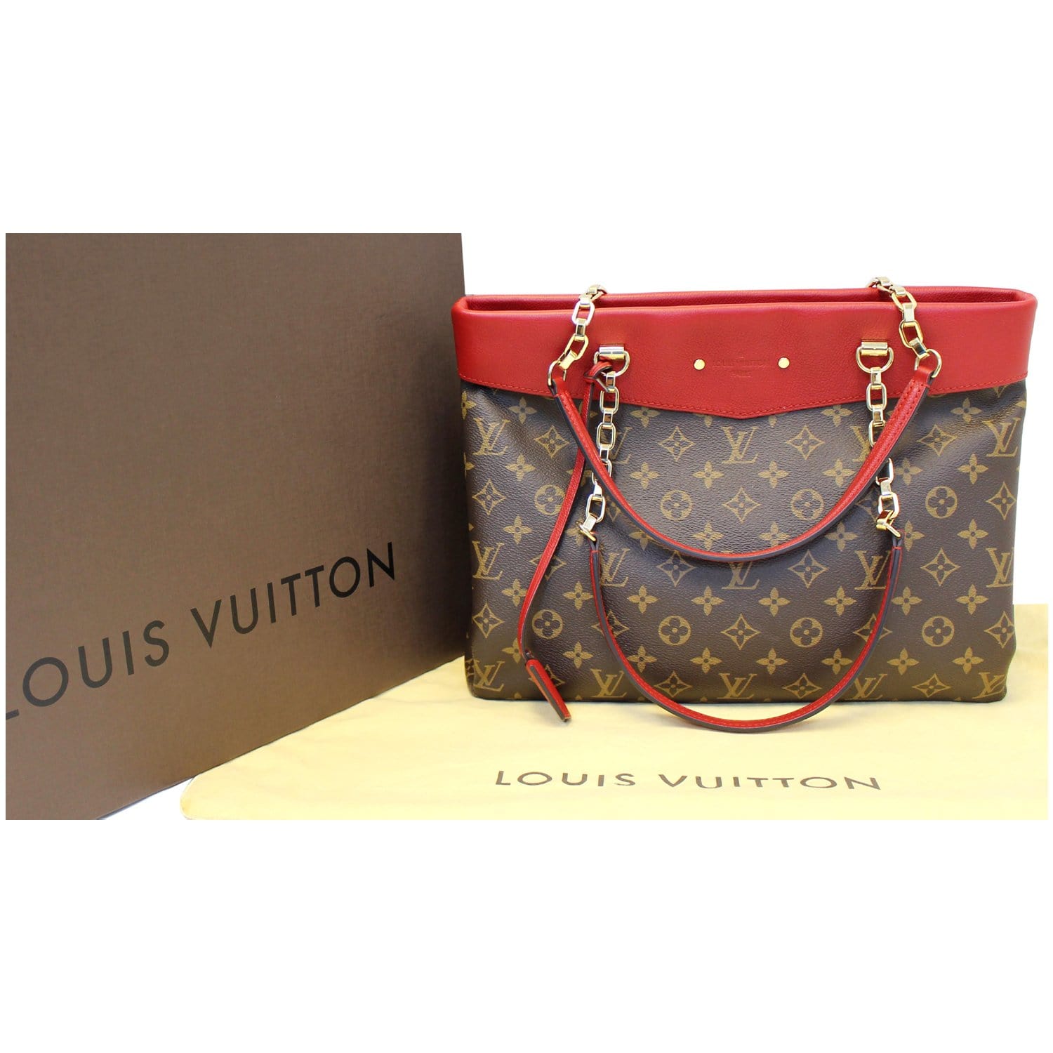Louis Vuitton Cherry Monogram Canvas Pallas Chain Clutch Louis