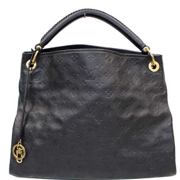 LOUIS VUITTON Artsy MM Empreinte Leather Shoulder Bag Black