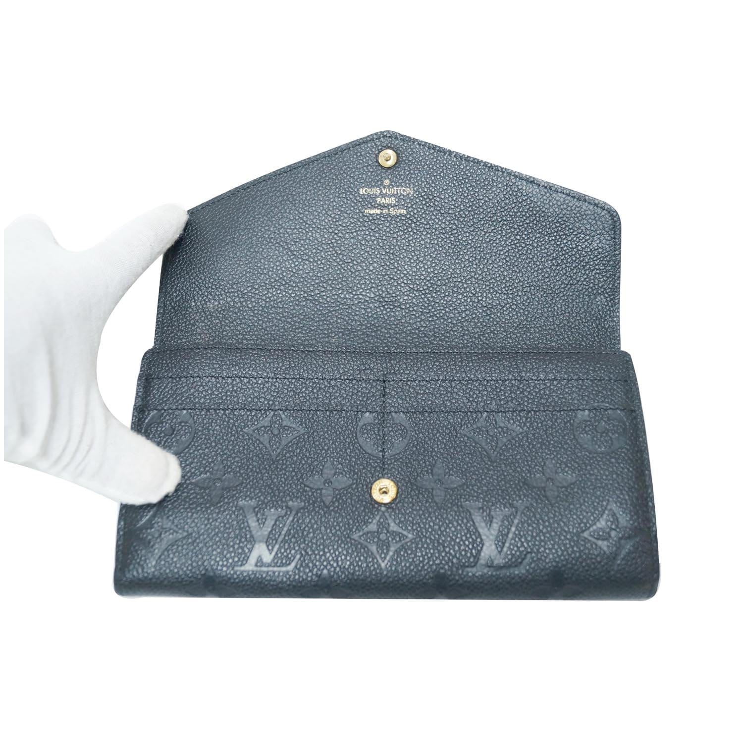 Louis Vuitton Black Empreinte Leather Sarah Wallet - A World Of Goods For  You, LLC