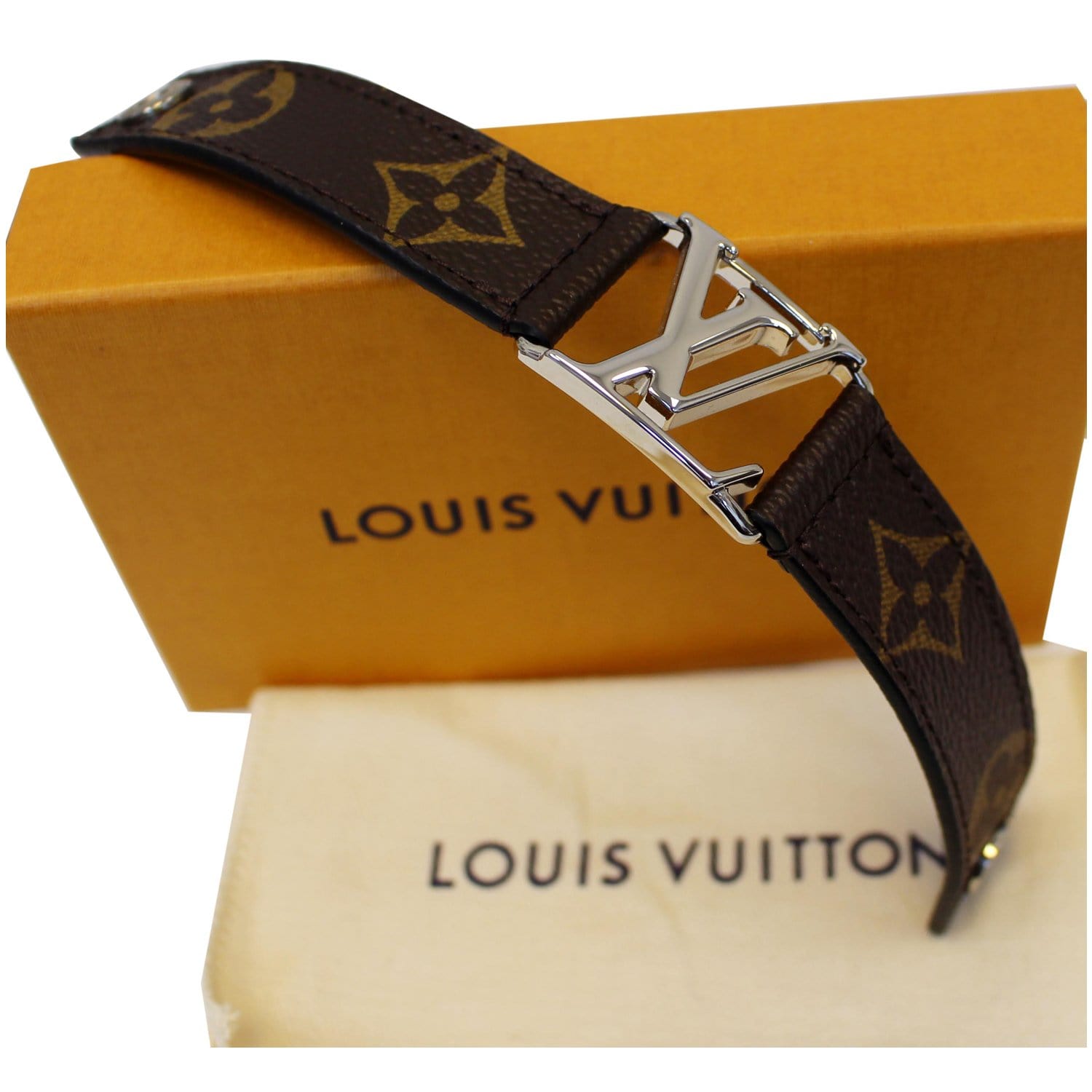 Louis Vuitton Black Monogram Eclipse Canvas Hockenheim Bracelet