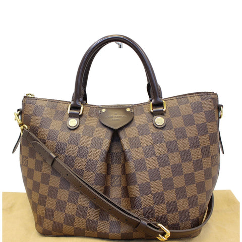 LOUIS VUITTON Siena PM Damier Ebene Shoulder Handbag-US