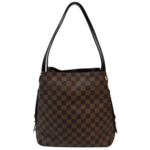 close view Lv Cabas Rivington Damier Ebene Shoulder Bag