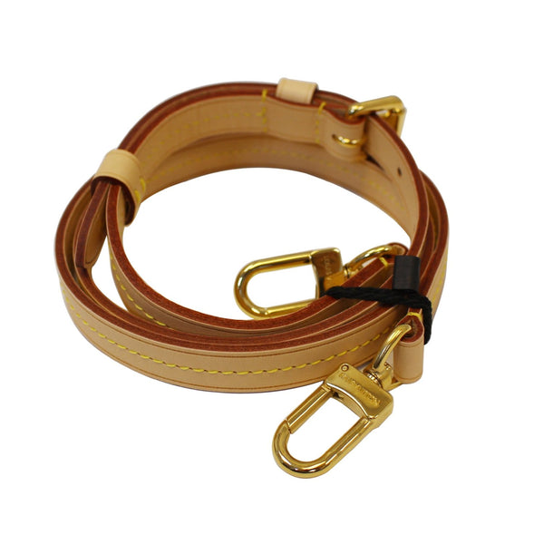 LOUIS VUITTON Leather Shoulder Strap Beige-US