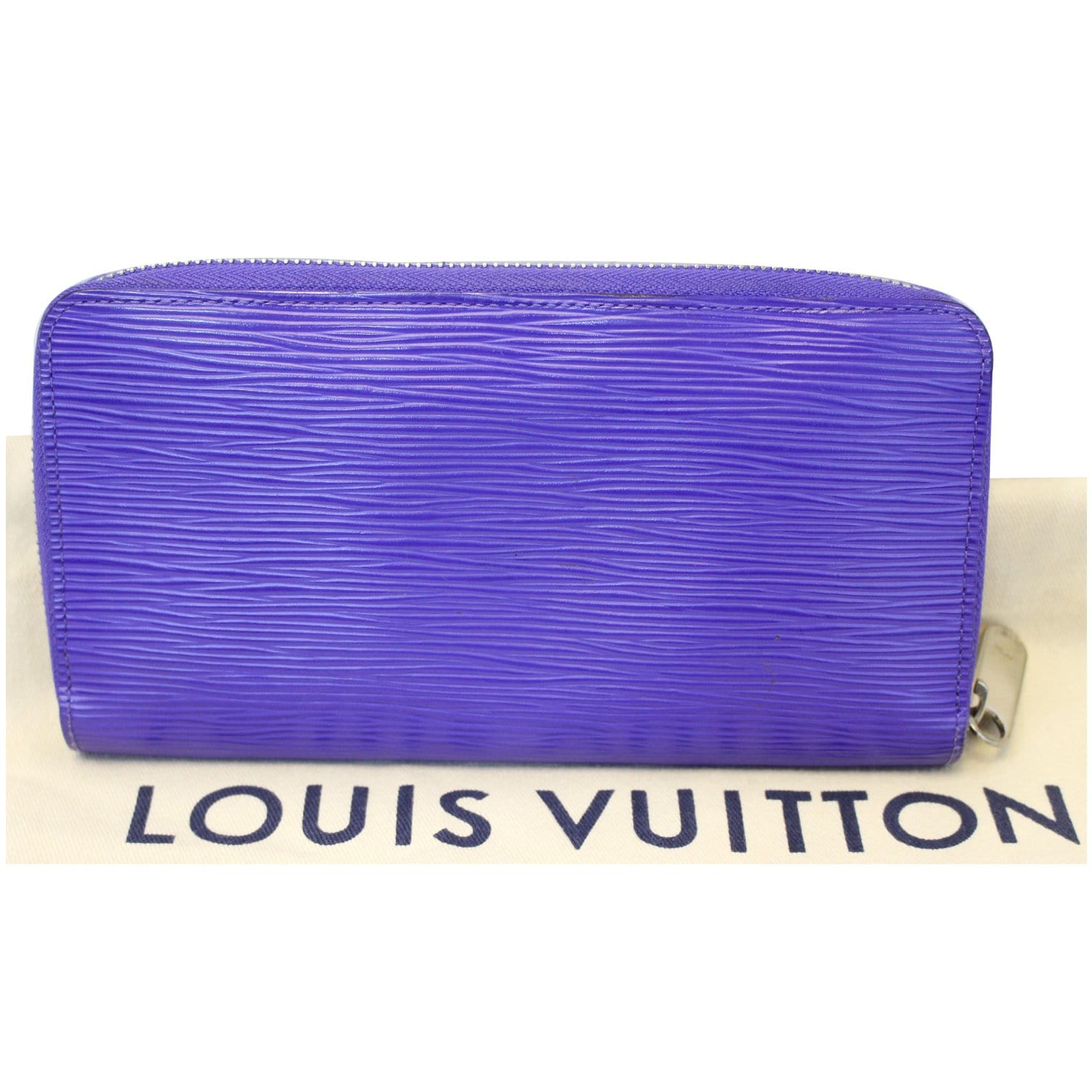 Louis Vuitton Zippy Blue Epi Leather Wallet