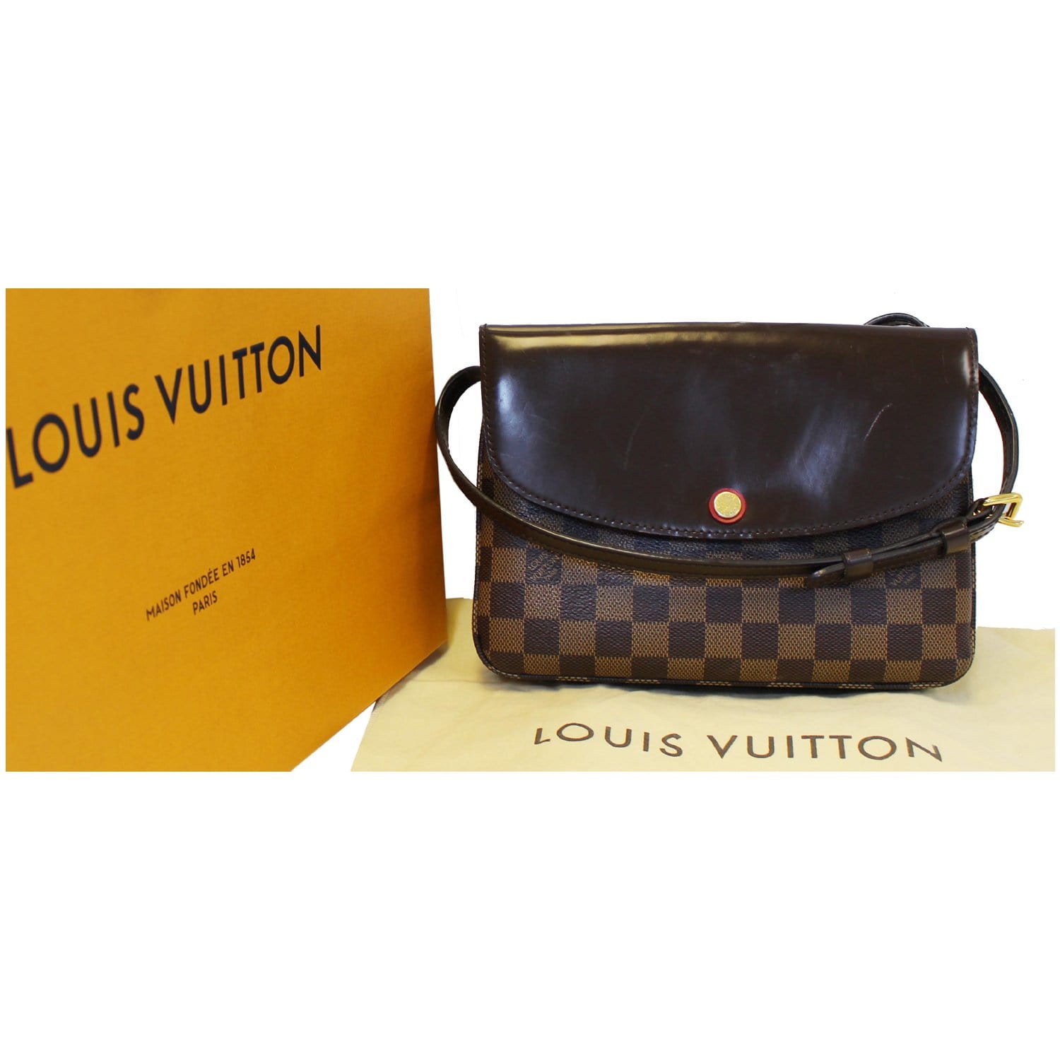 Louis Vuitton Monogram Twice Pochette - Brown Crossbody Bags