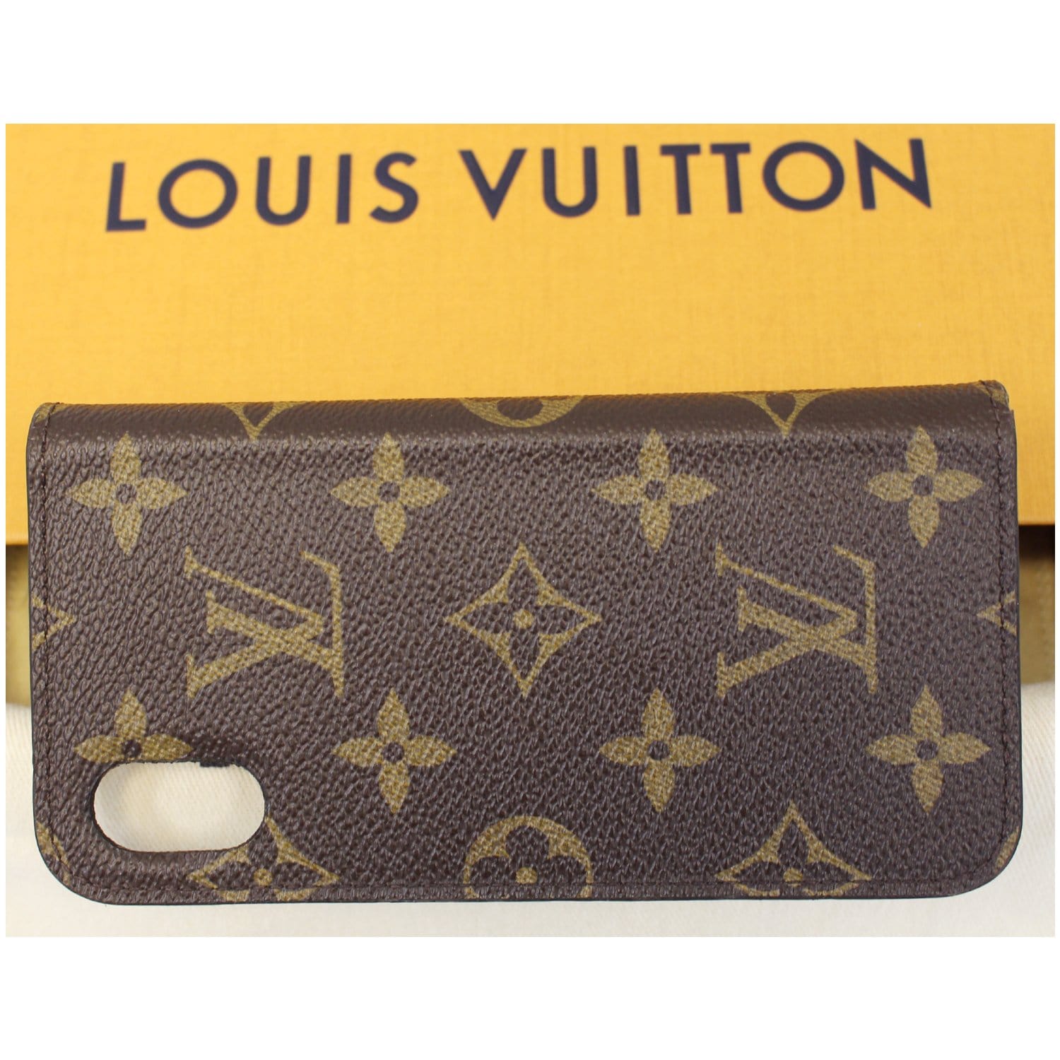 Sold at Auction: Genuine Louis Vuitton folio phone case for iPhone