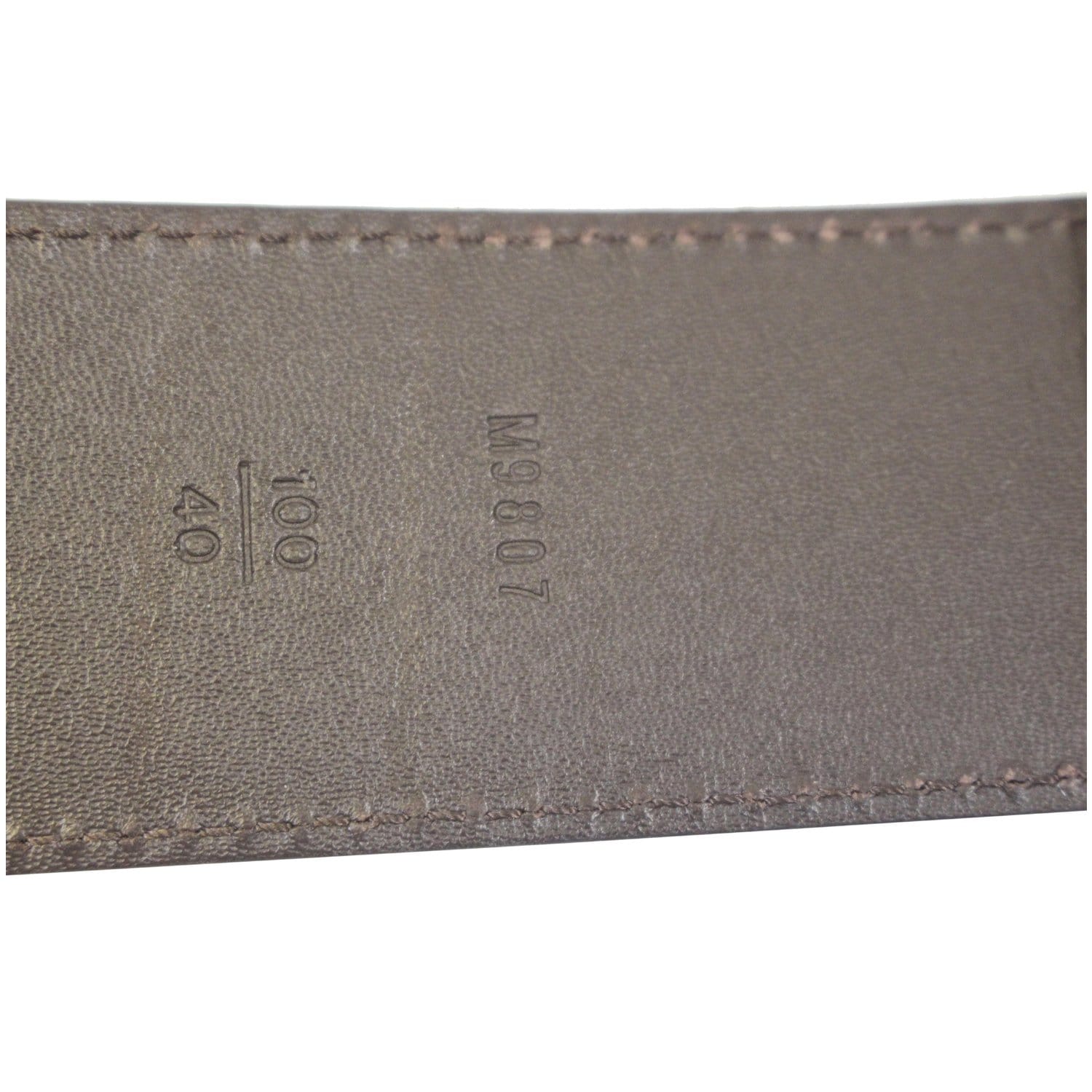 Louis Vuitton Damier Ebene Initiales Belt M9807
