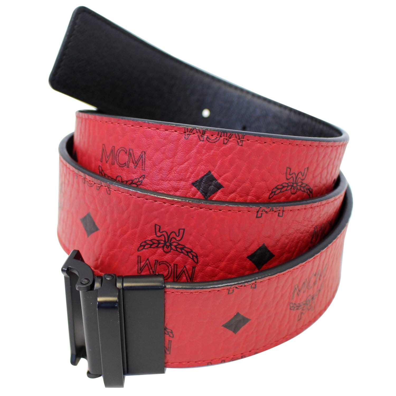 MCM Nylon Belt - Red Belts, Accessories - W3038518