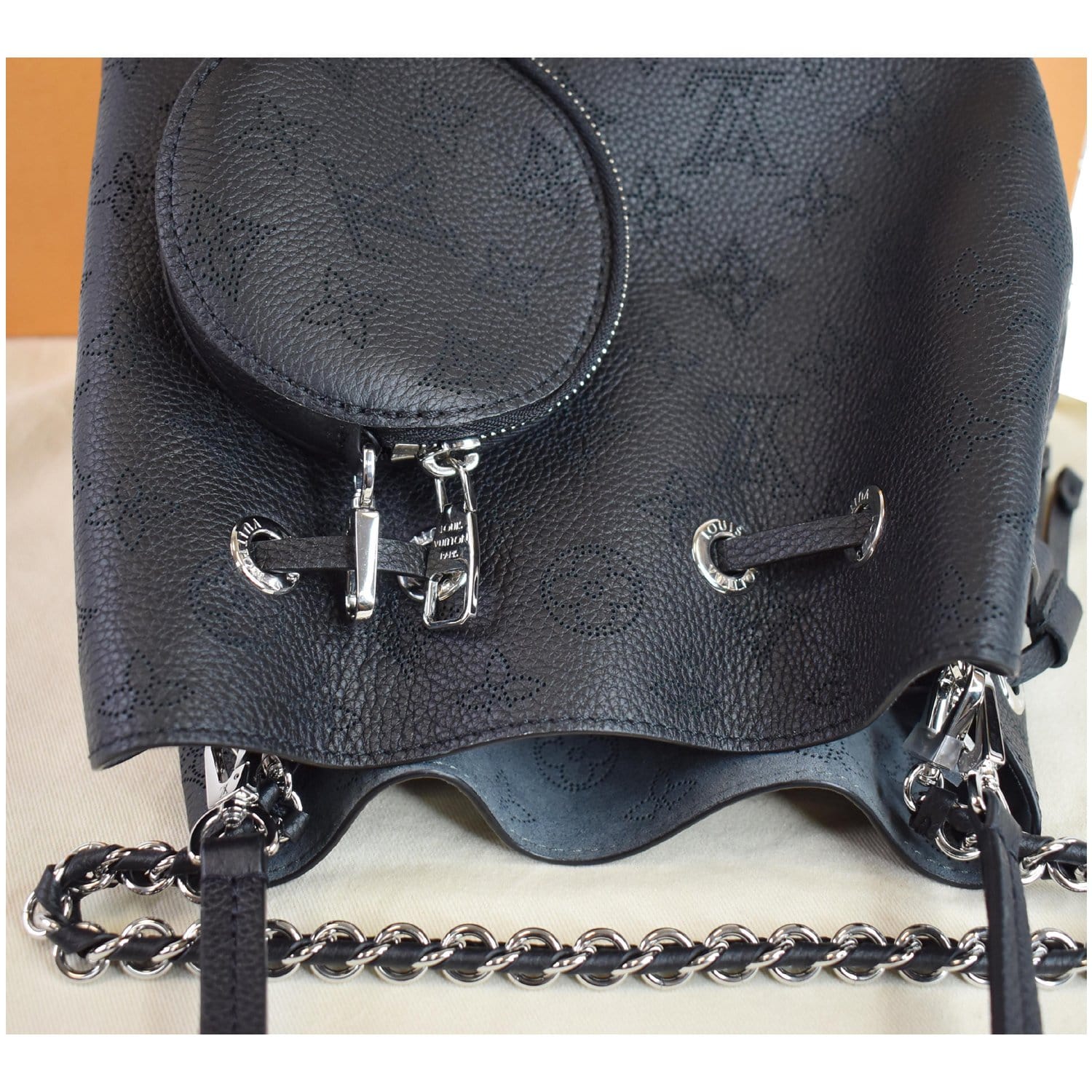 Louis Vuitton Bella Bucket Bag Mahina Leather at 1stDibs