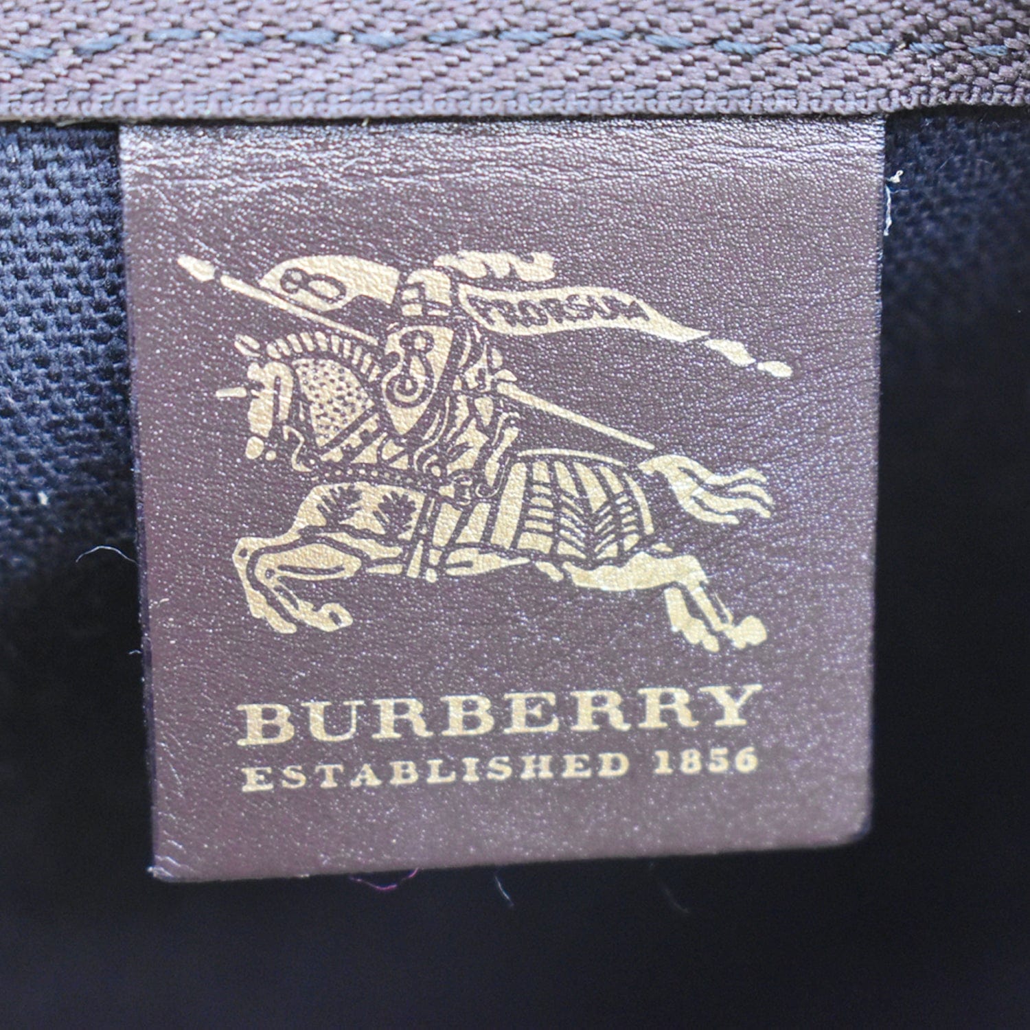 Cloth 24h bag Burberry Brown in Cloth - 32762862