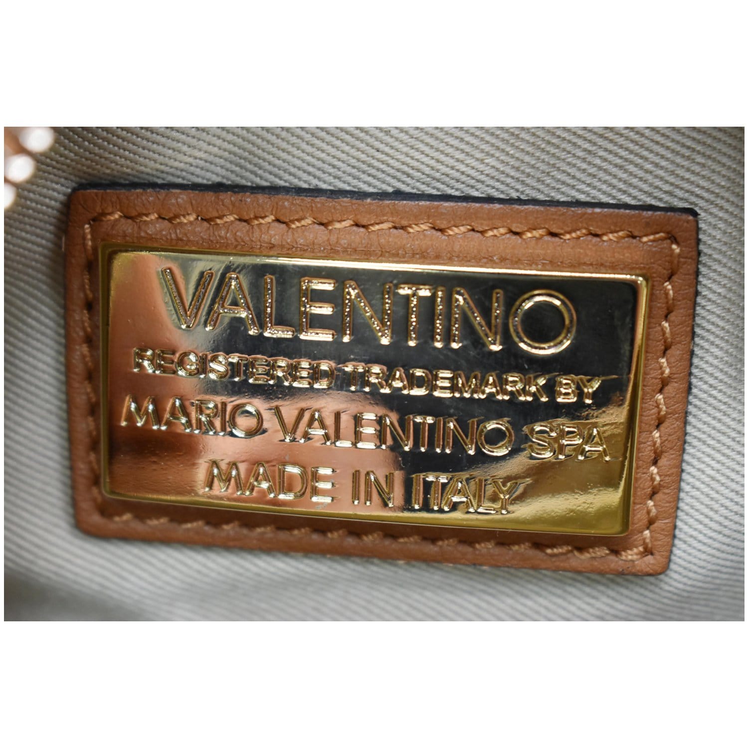 MARIO VALENTINO clutch bag V mark leather A