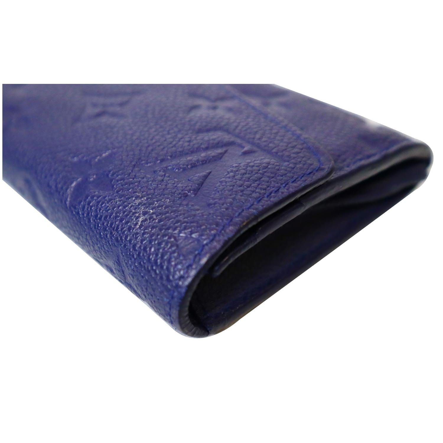 LOUIS VUITTON Virtuose Wallet Monogram Empreinte Leather Blue M60586 88BX157