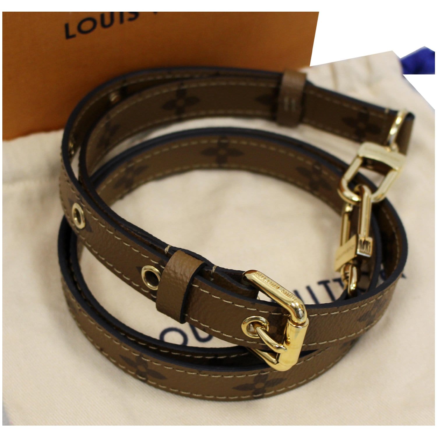 Louis Vuitton Upcycled Monogram Wristlet Strap Brown - $75 - From