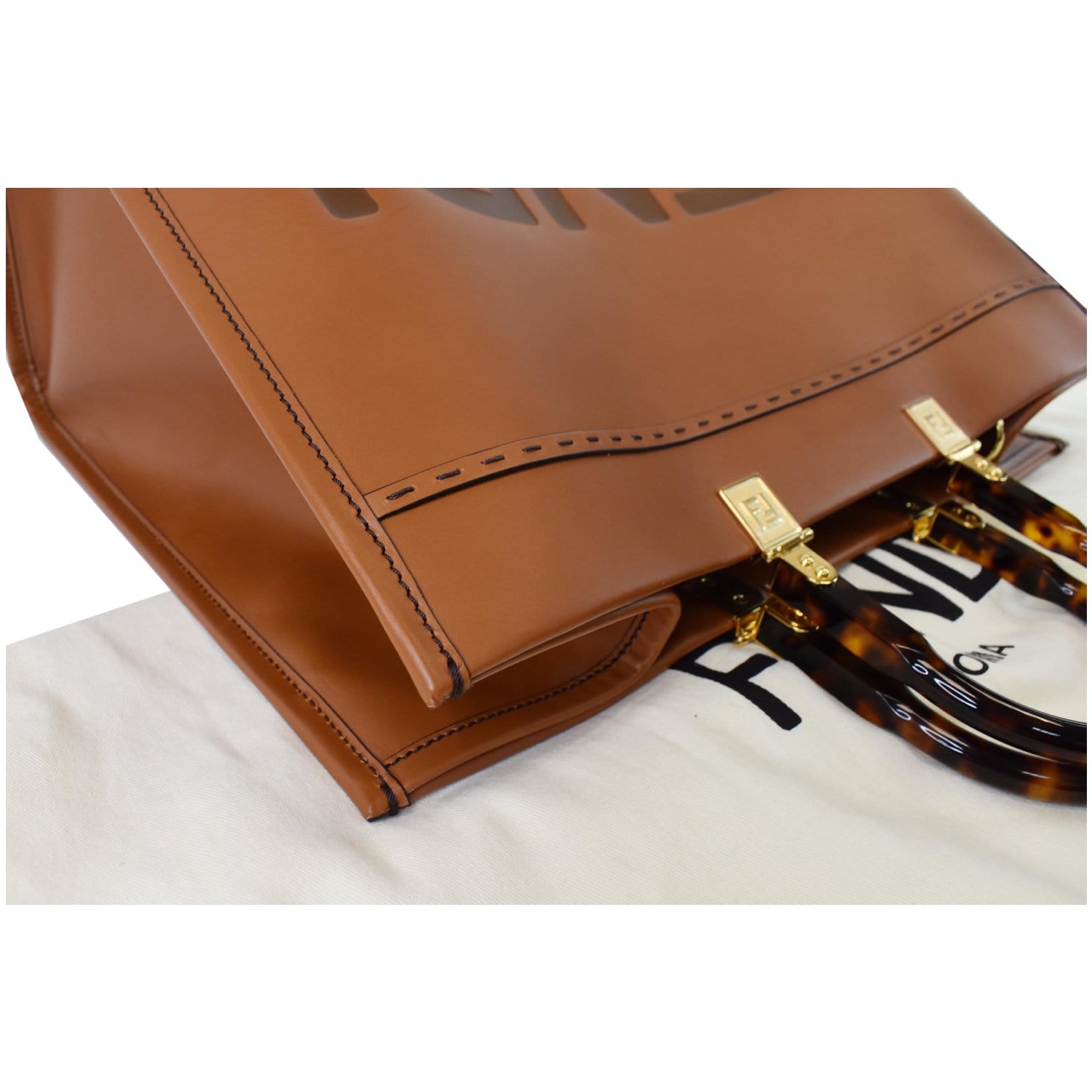 Fendi // Brown Leather Sunshine Shopper Tote – VSP Consignment