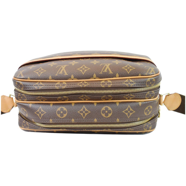 LOUIS VUITTON Reporter PM Monogram Canvas Shoulder Bag Brown