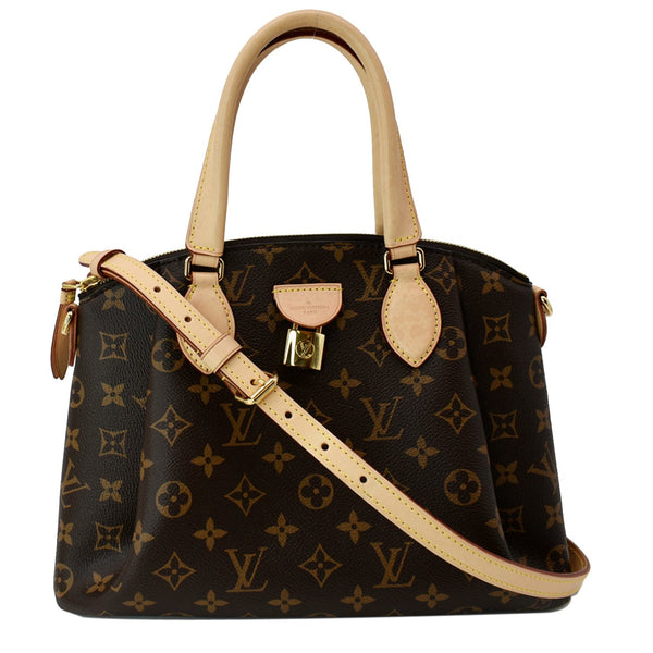 LOUIS VUITTON Rivoli PM Monogram Canvas Shoulder Bag Brown