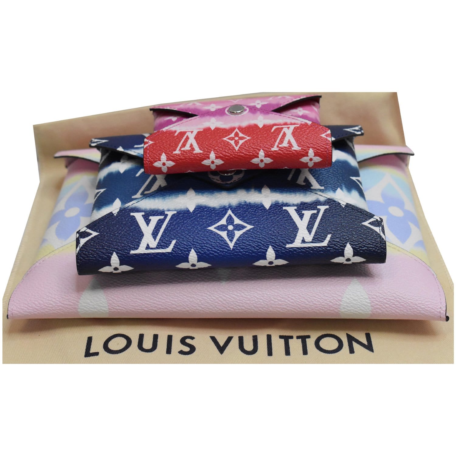 Louis Vuitton, Bags, Soldddd Auth Lv Pochette Kirigami Med Size Red