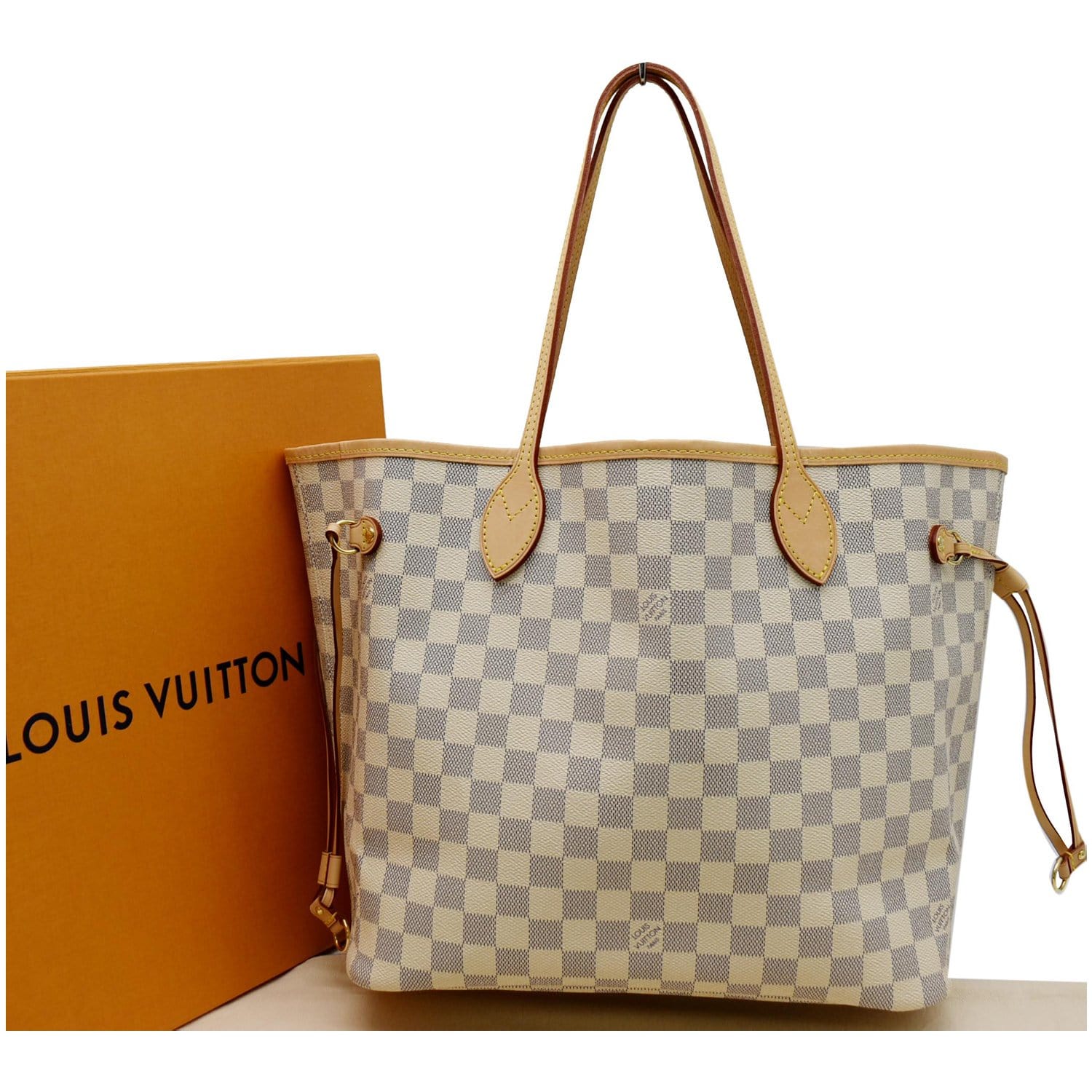 Louis Vuitton Neverfull MM Damier Azur Tote Bag - DDH