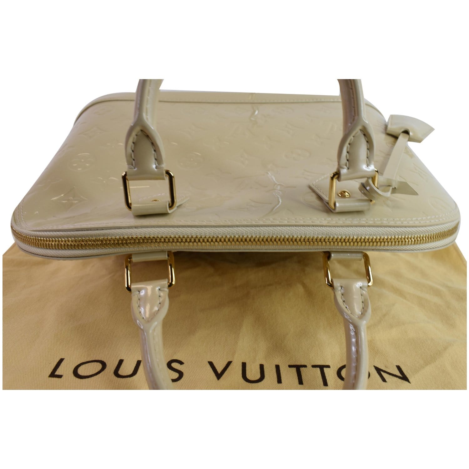 Louis Vuitton Perle Monogram Vernis Alma PM Bag – The Closet