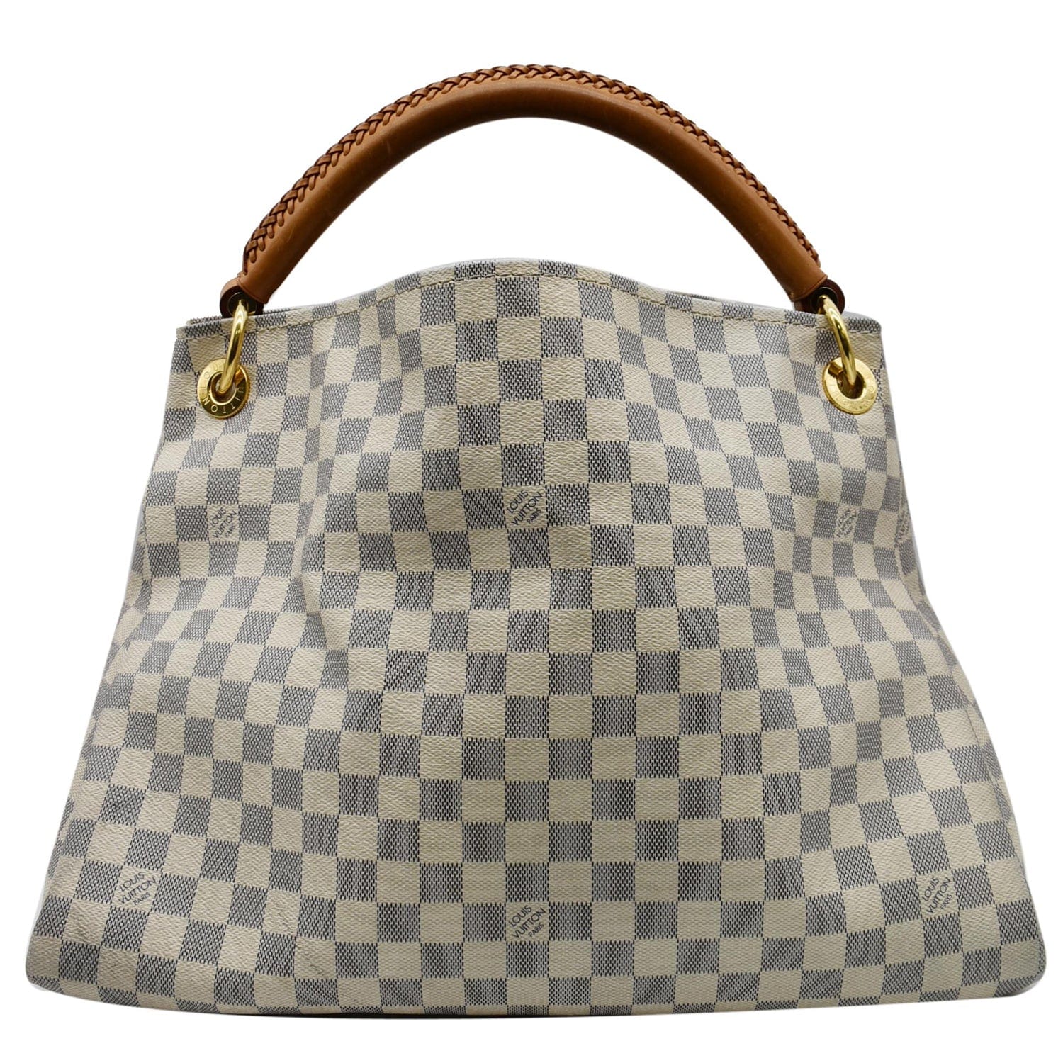 The Louis Vuitton Artsy in Azur Damier canvas is a beautiful bag. This