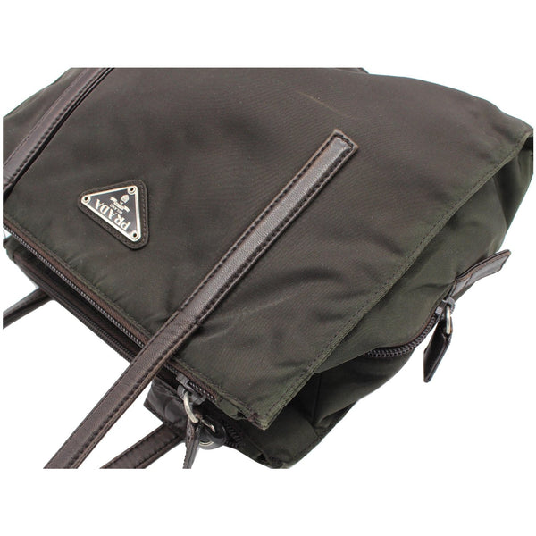 Prada Nylon Tote Shoulder Bag Dark Green - Prada handbag