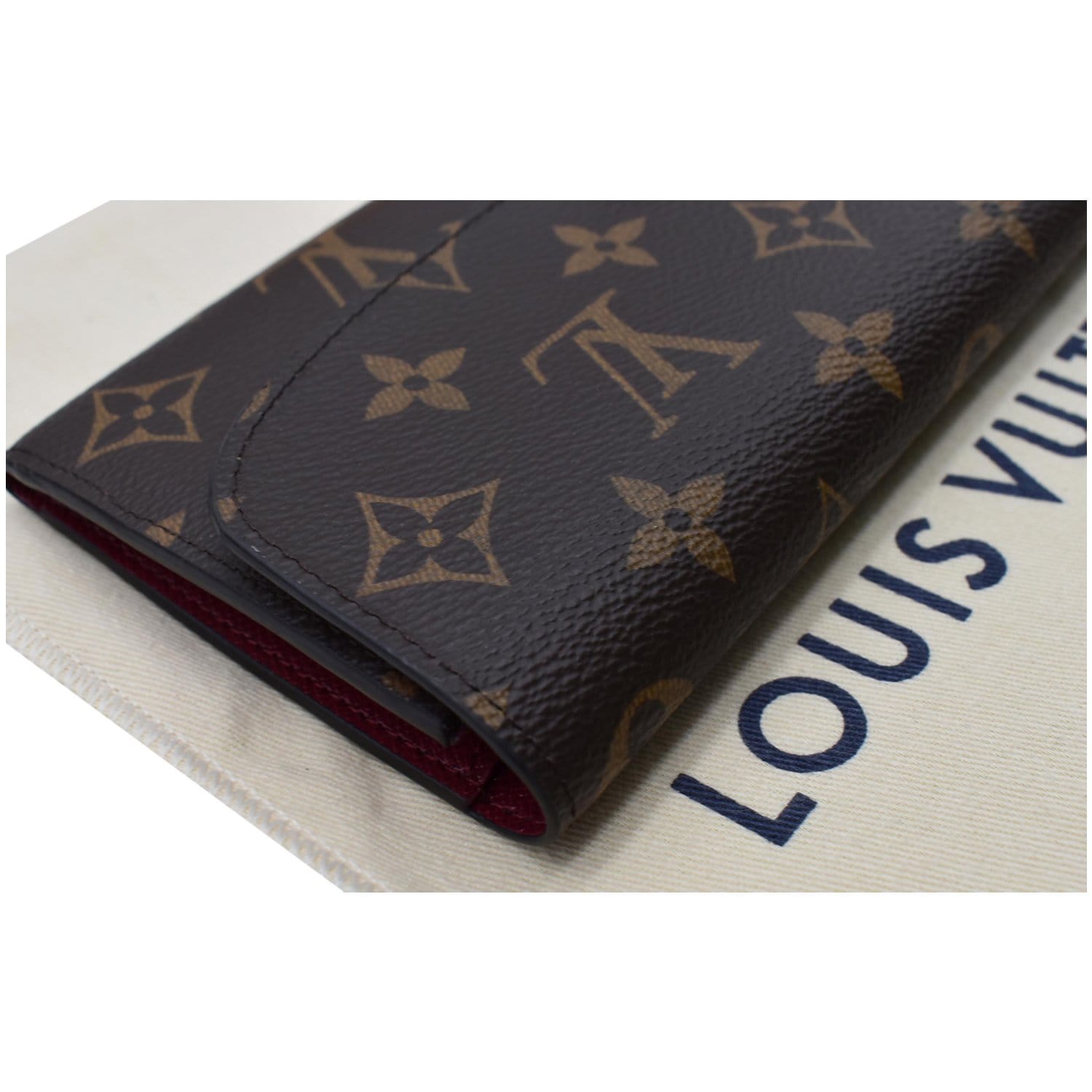 Louis Vuitton Monogram Canvas & Fuchsia Emilie Wallet, myGemma, SG