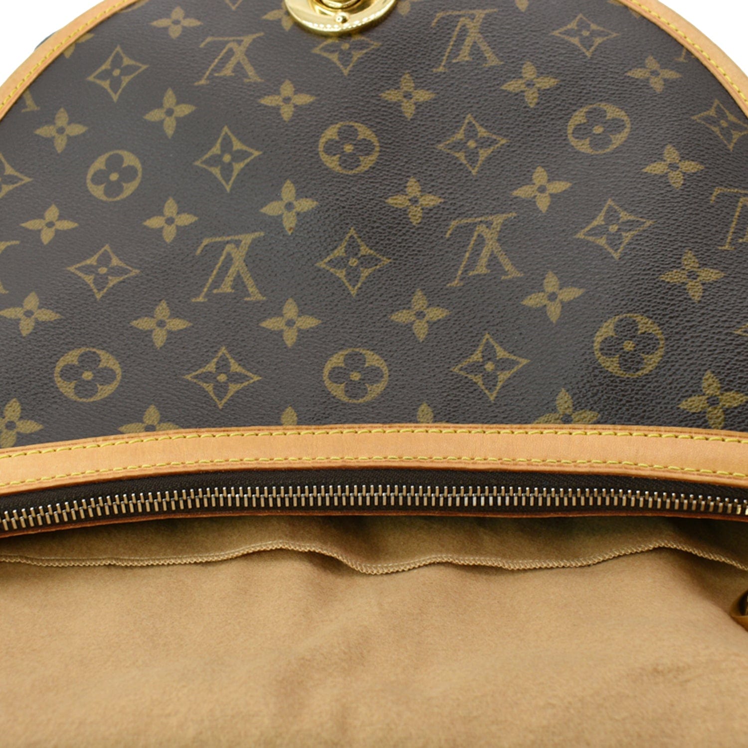 Tulum cloth handbag Louis Vuitton Brown in Cloth - 36195272