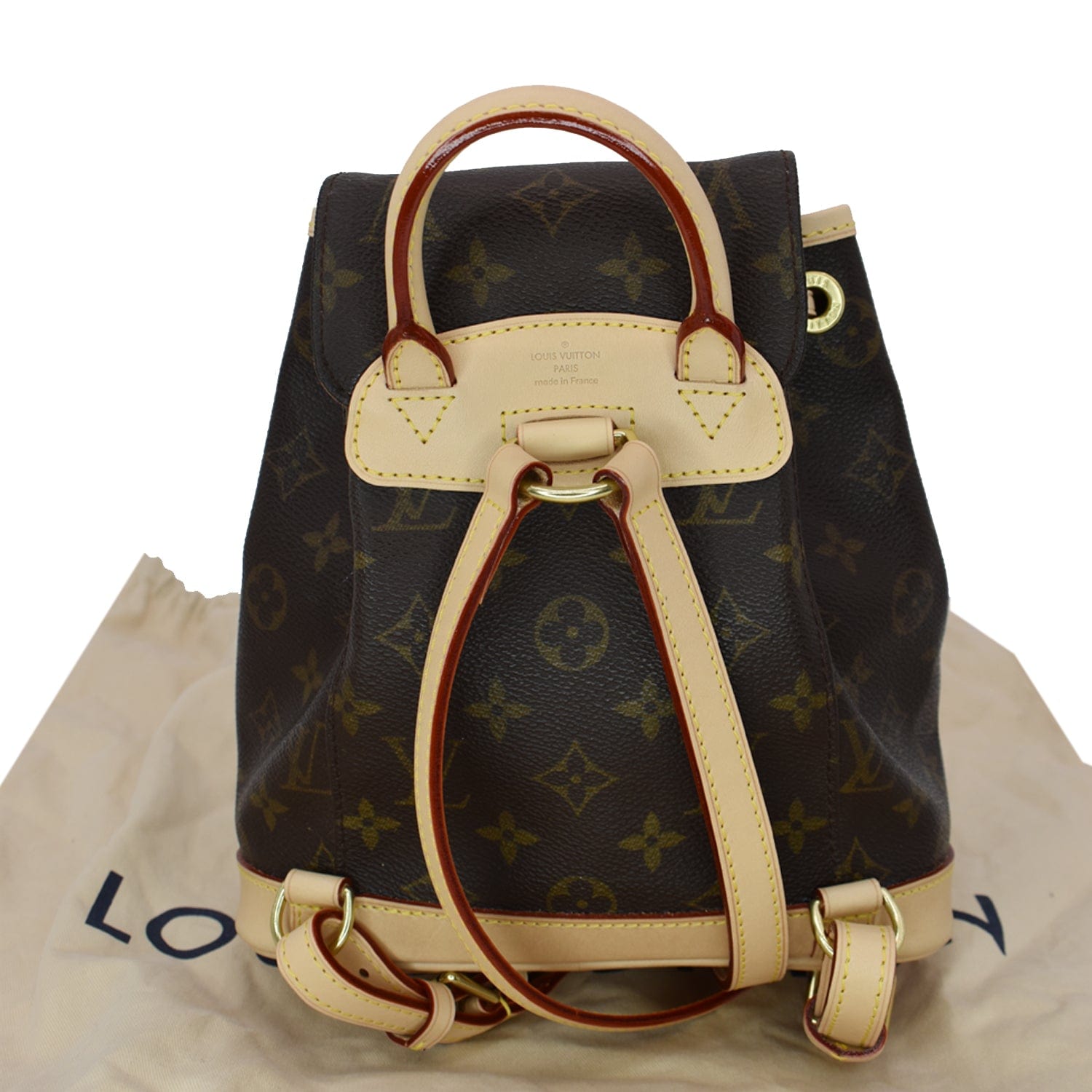 Brown Louis Vuitton Monogram Mini Montsouris Backpack