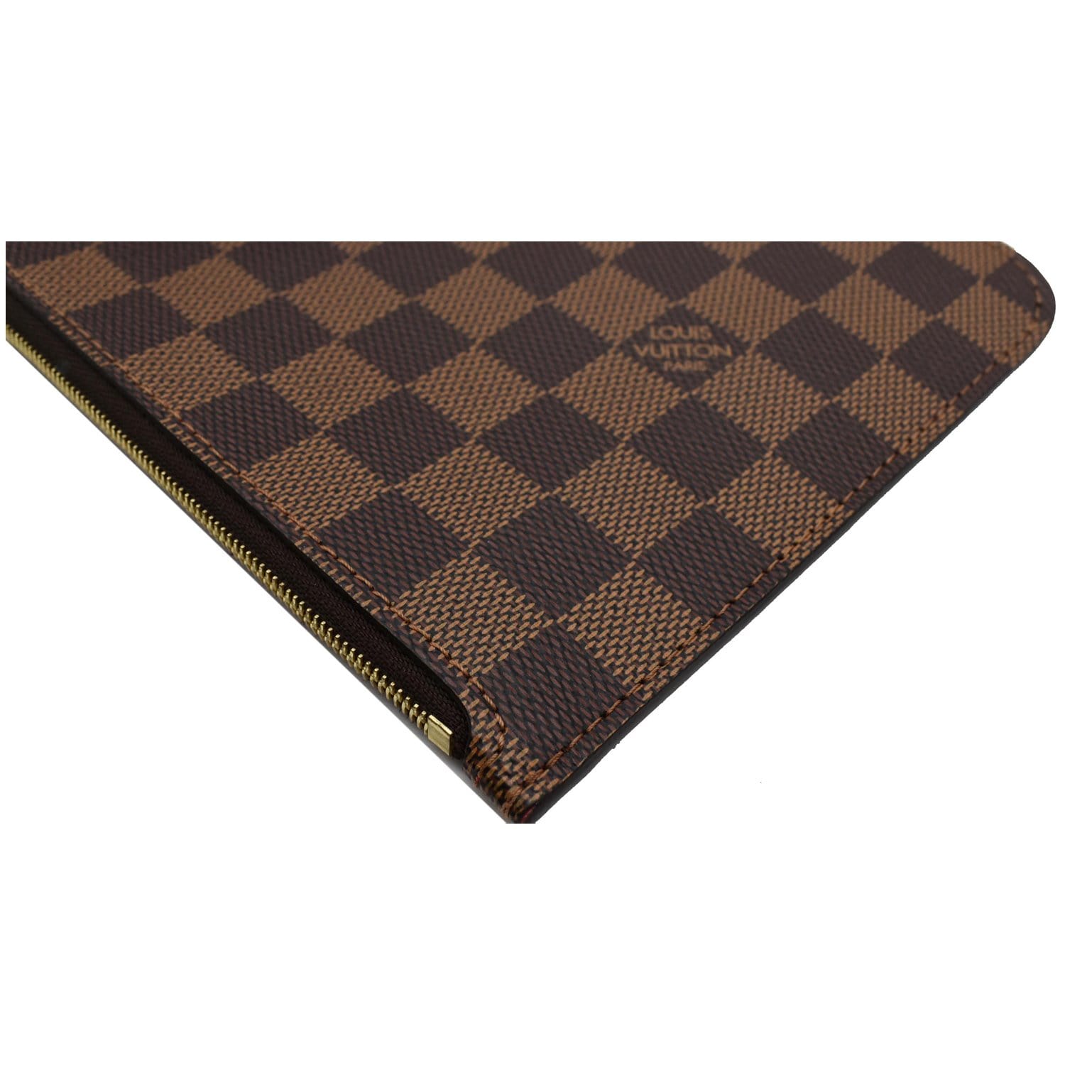 Louis Vuitton, Bags, Louis Vuitton Neverfull Mm Damier Ebne N4358 New  With Wristlet Discontinued