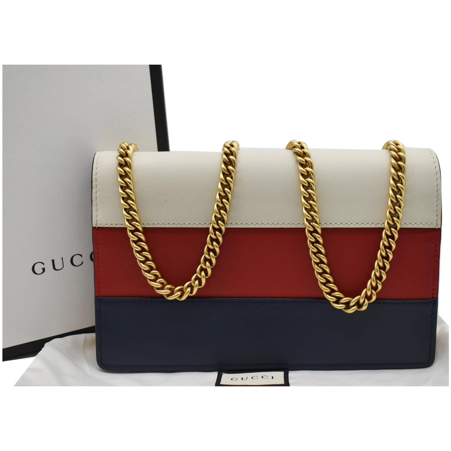 Yves Saint Laurent, Bags, Yves Saint Laurent Wallet On A Chain In New Red  Guc