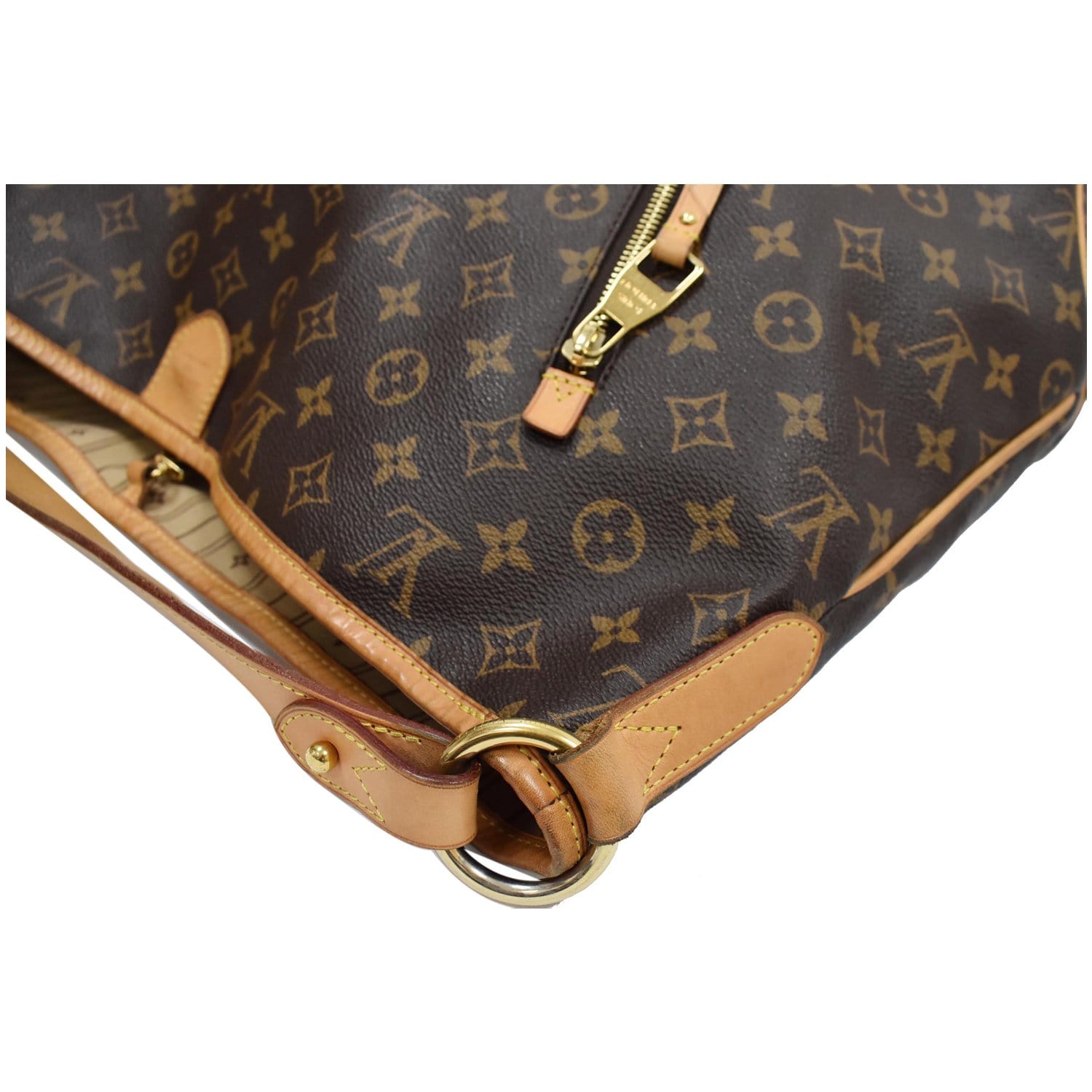 Delightful cloth handbag Louis Vuitton Brown in Cloth - 35562343