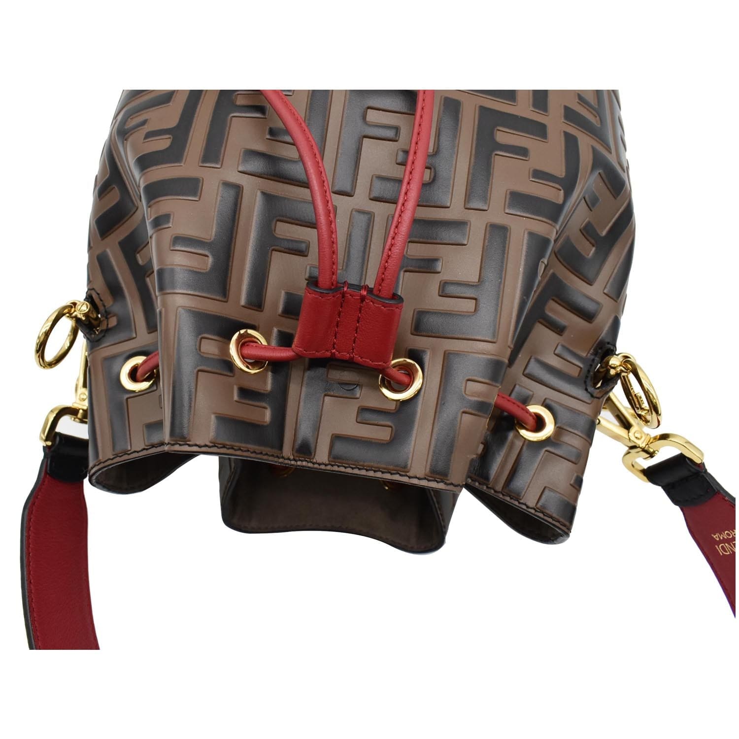 Garderobe - Fendi Brown/Black FF Mon Tresor Mini Drawstring Bucket Bag For  AED4,747/- Available Online and in Store DM us to Purchase Choose PostPay  at Checkout #garderobe #garderobedubai #fendi #luxurybags #luxury #preloved  #