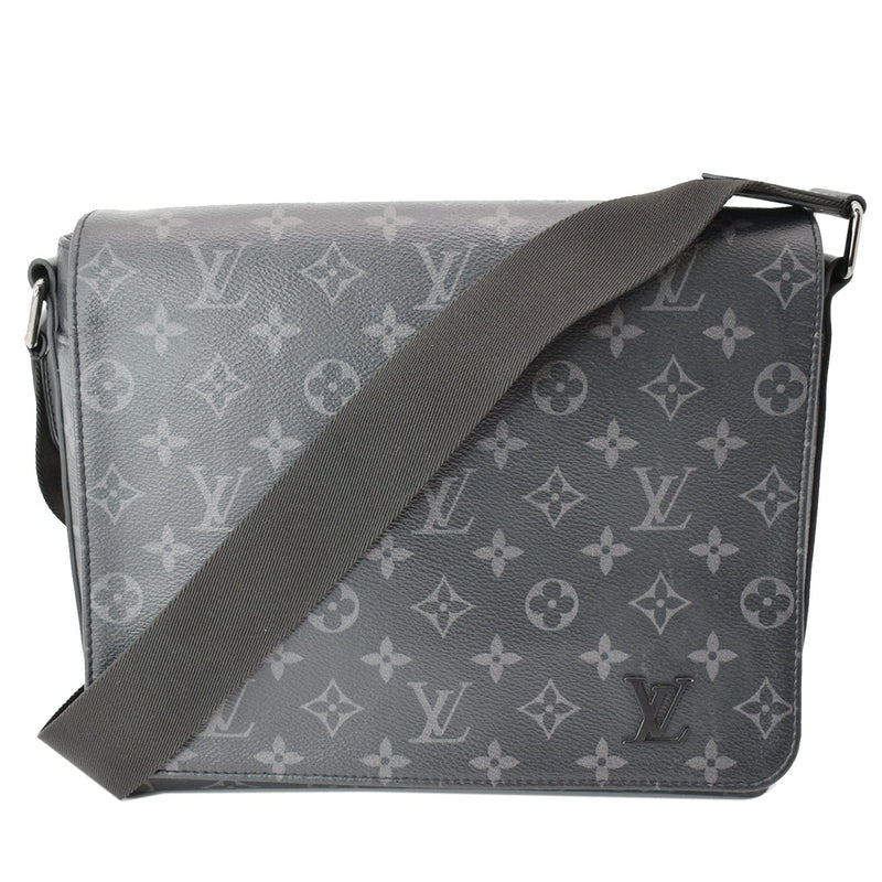 District cloth bag Louis Vuitton Black in Cloth - 36343085
