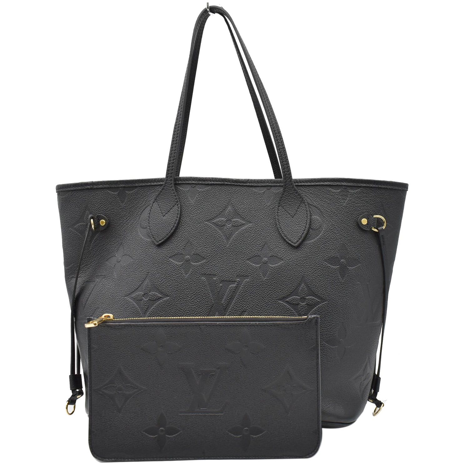 LOUIS VUITTON NEVERFULL MM EMPREINTE LEATHER / LV bag in detail