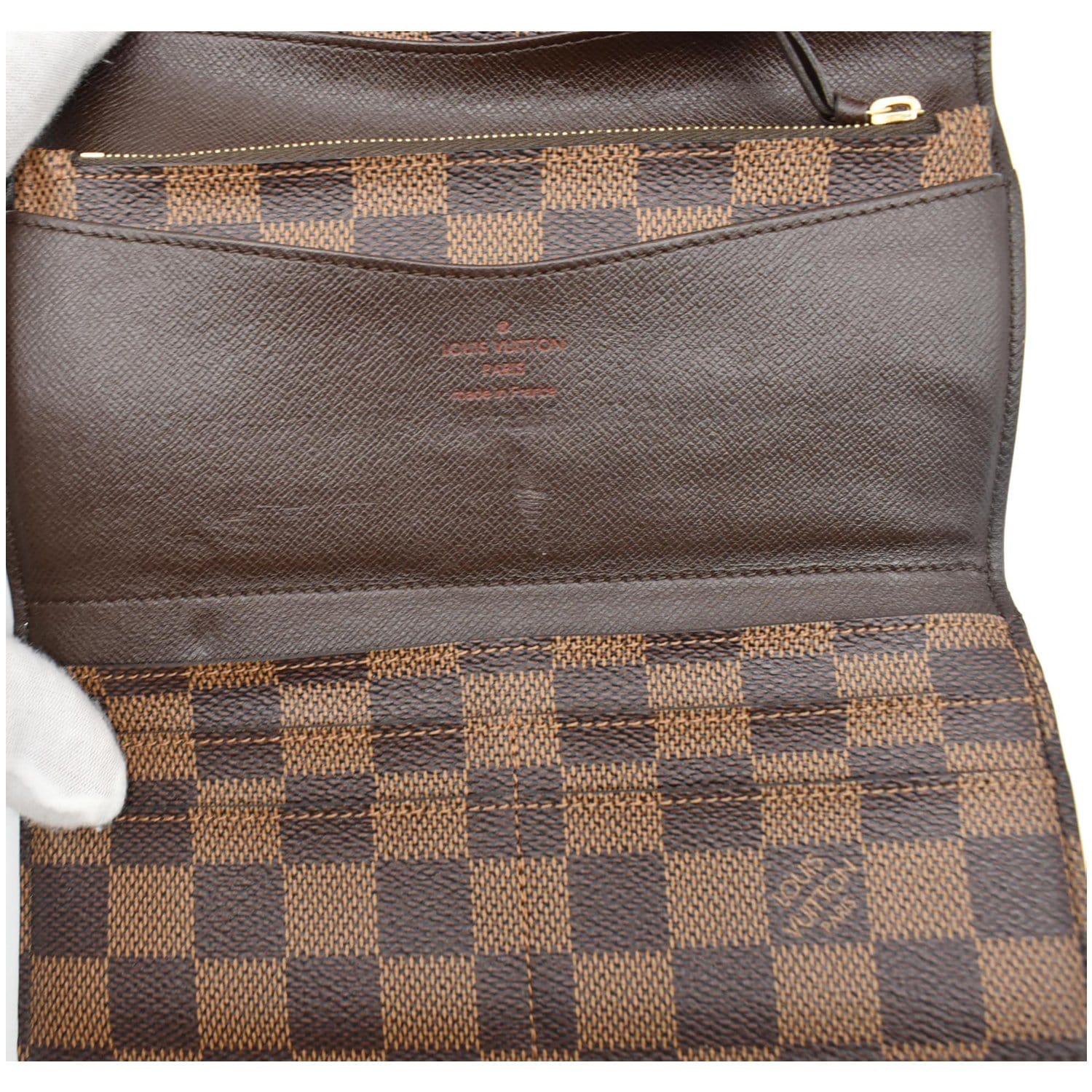 Louis Vuitton - Authenticated Joséphine Wallet - Cloth Brown for Women, Very Good Condition