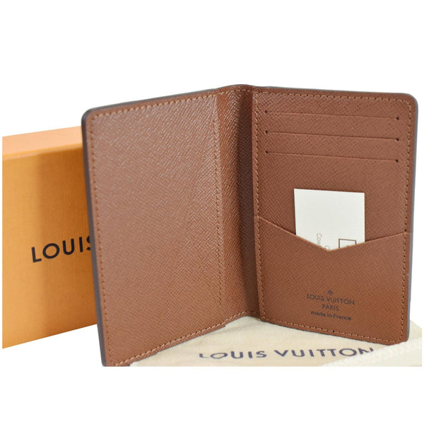 Louis Vuitton Pocket Organizer Monogram Canvas Wallet - opened view