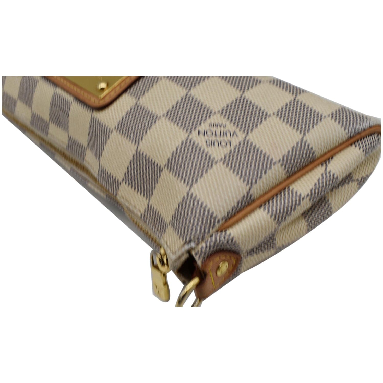 Louis Vuitton White Damier Azur Eva Cloth ref.953493 - Joli Closet