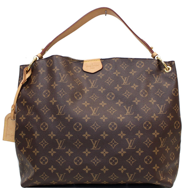 Louis Vuitton Graceful MM Monogram Canvas Satchel Bag