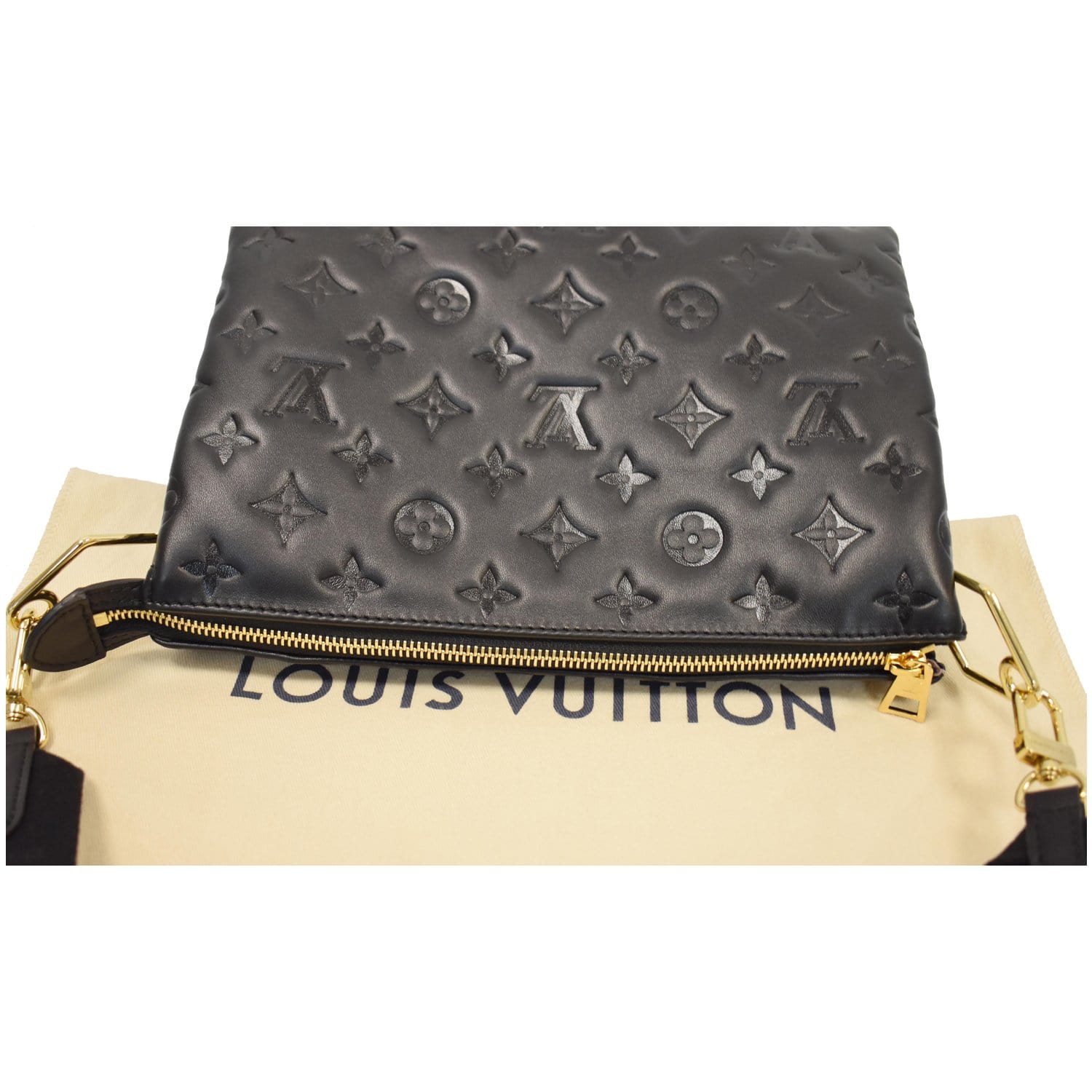 Louis Vuitton // Black Leather Monogram Coussin PM Bag – VSP
