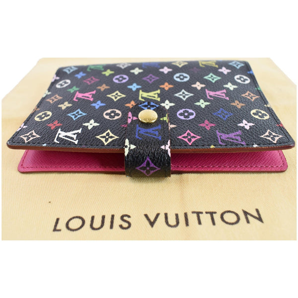 Louis Vuitton Agenda PM Multicolor Planner Cover Black - front closed