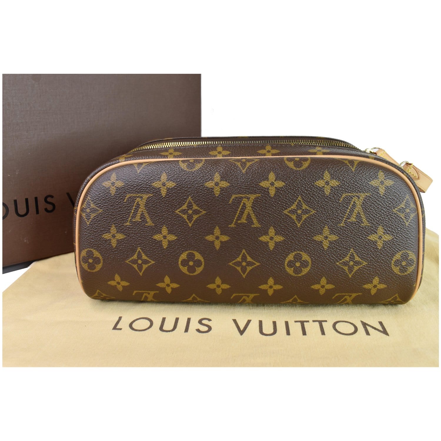 Louis Vuitton Big Logo In Signature Brown Monogram Background Bedding Set  Queen Size - Mugteeco