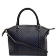 GUCCI Dome Micro Guccissima Leather Shoulder Bag Black 449657