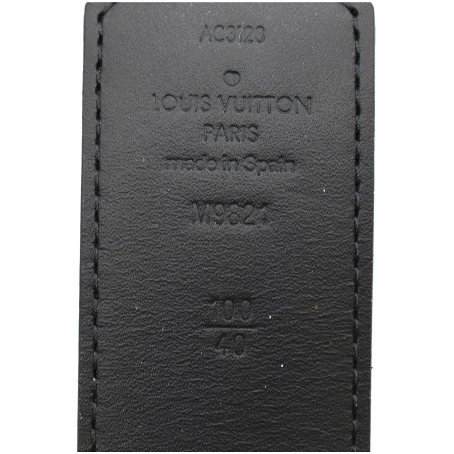 Louis Vuitton Brown monogram silver hardware buckle belt - size L