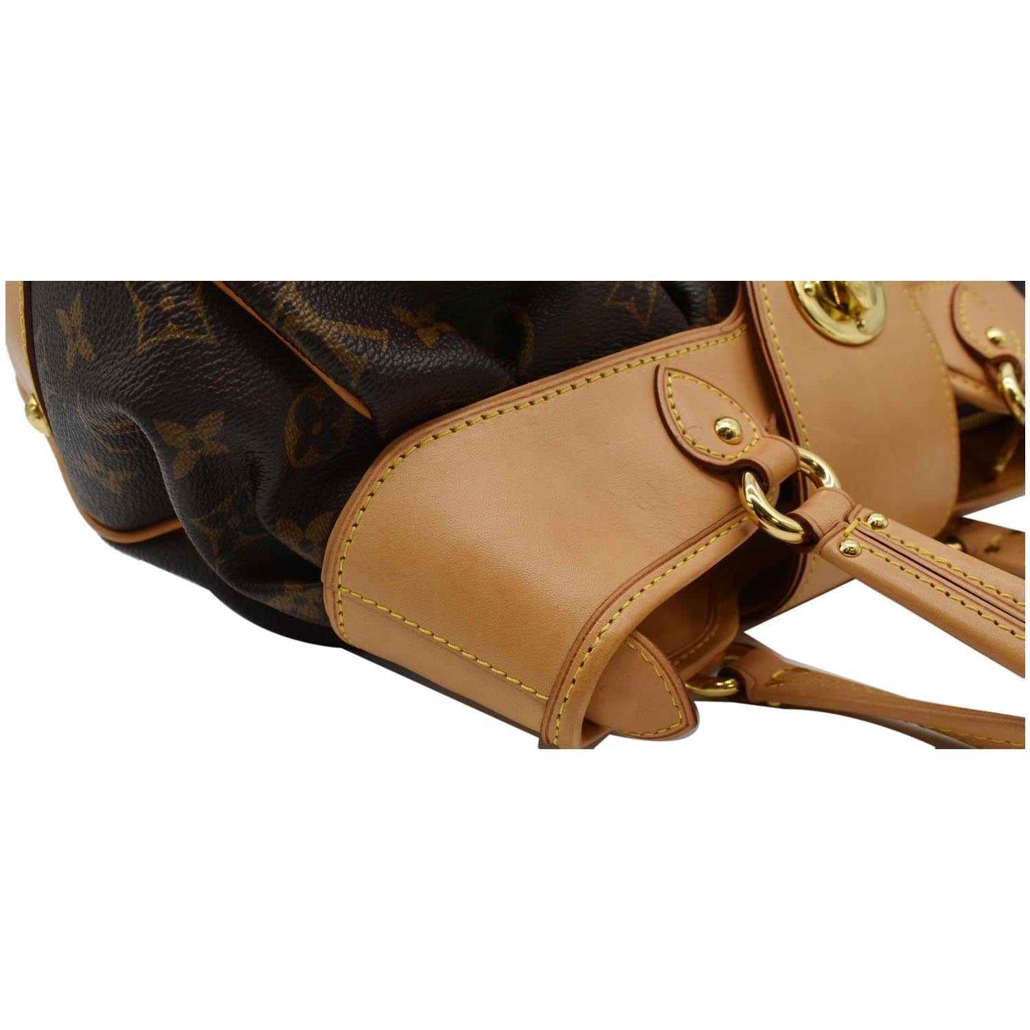 Boetie cloth handbag Louis Vuitton Brown in Cloth - 18928598