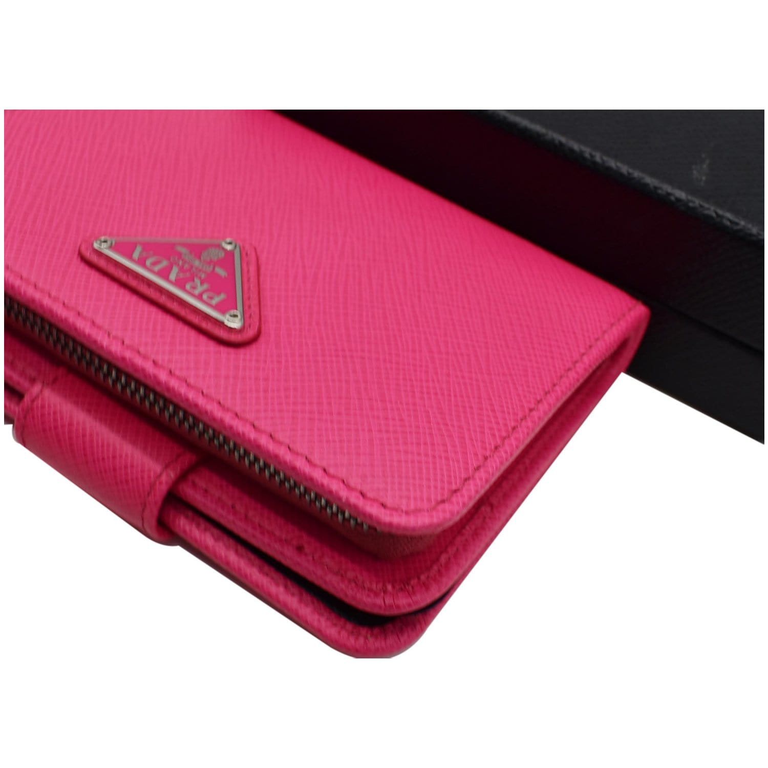 prada small saffiano leather wallet pink, RvceShops Revival