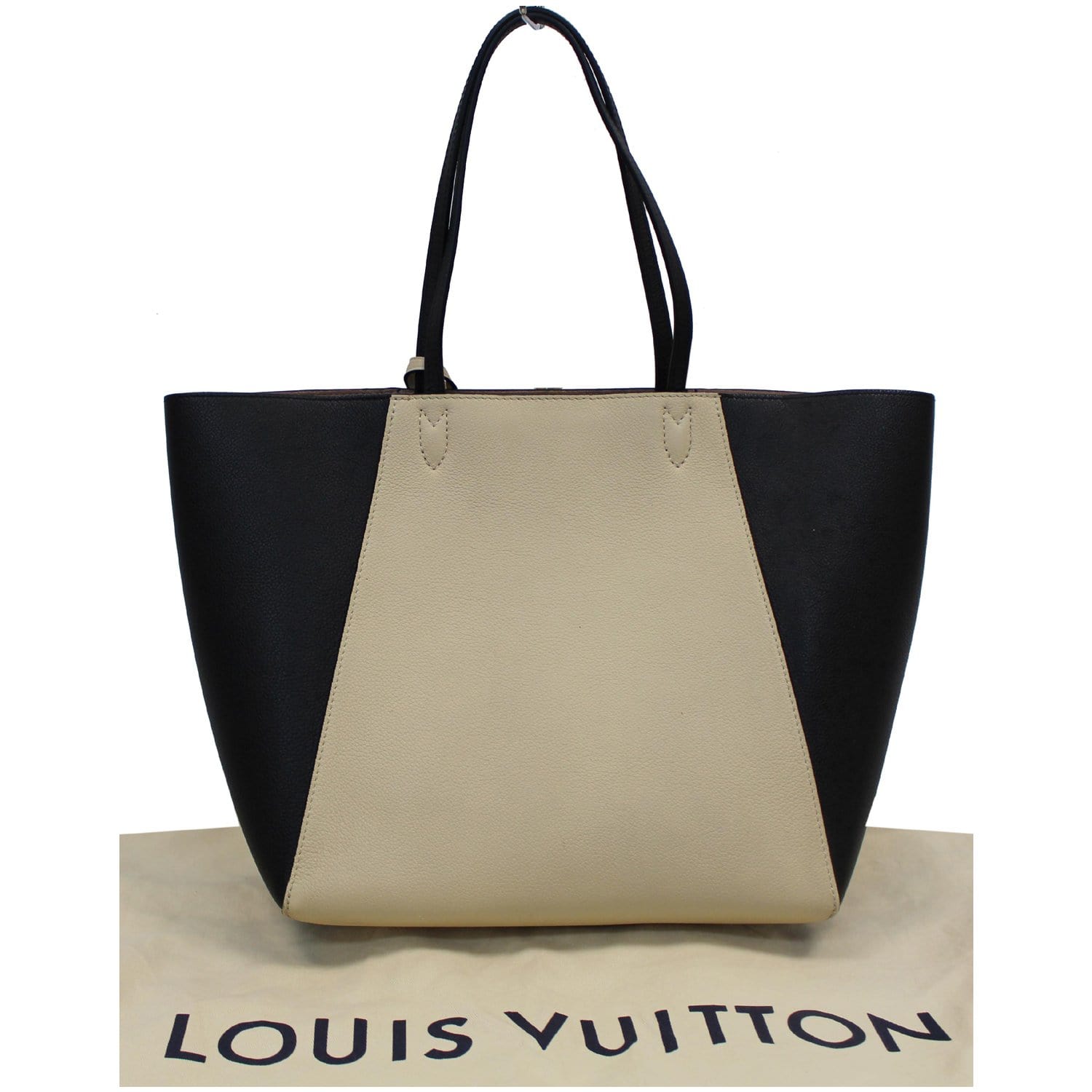 Louis Vuitton Lockme Cabas Leather Black 105604119