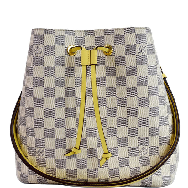 LOUIS VUITTON Neonoe MM Damier Azur Crossbody Bag Pineapple